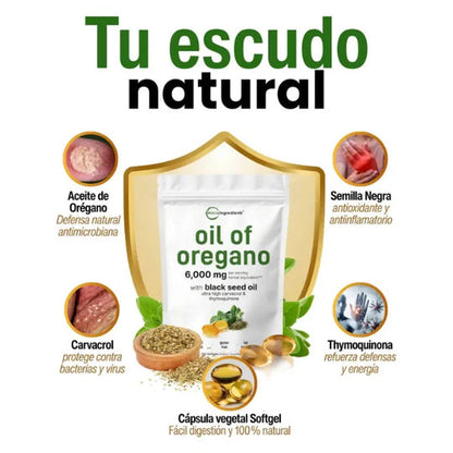 Aceite de Orégano en Cápsulas - Aceite de Semilla Negra